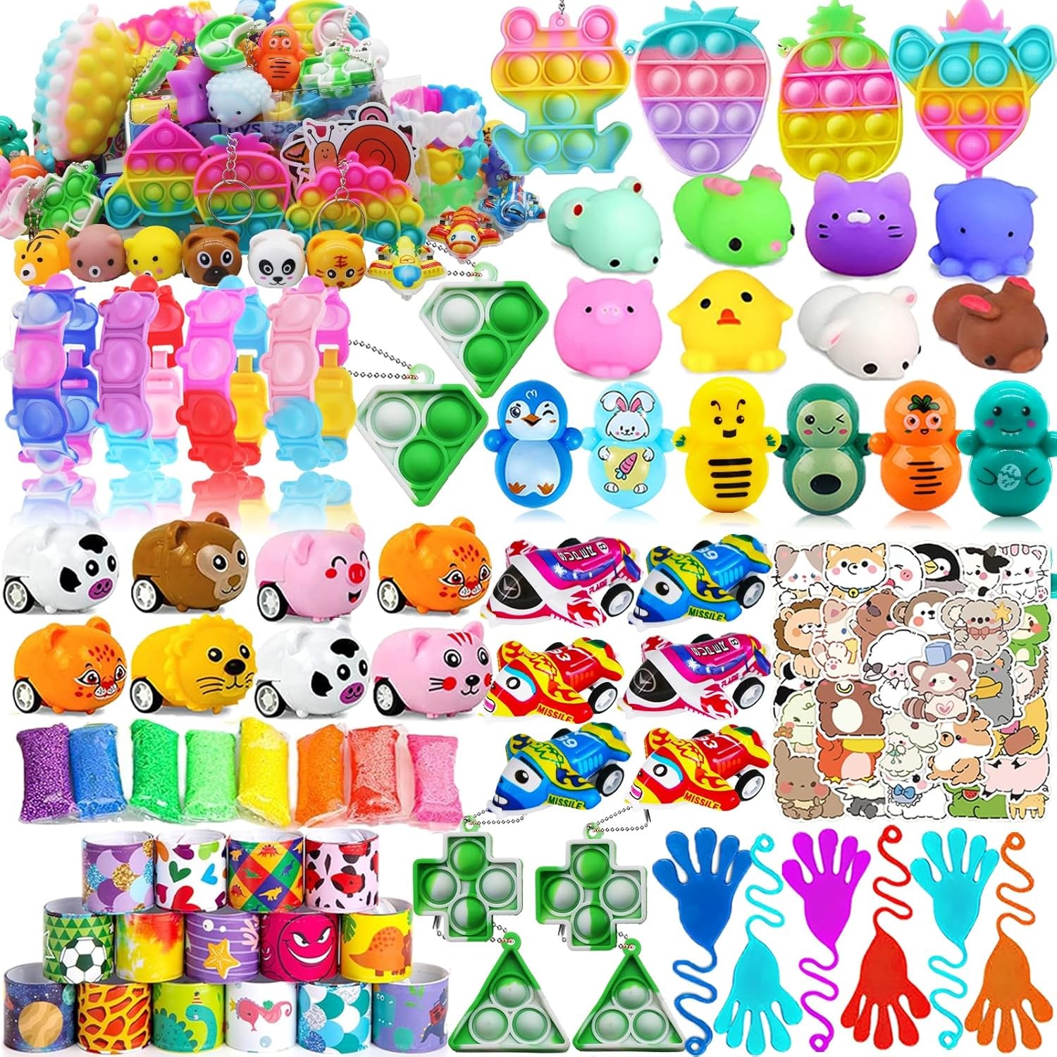 120 Pcs Party Favors Toy Assortment for Kids Birthday Party, Pinata Filler Goodie Bag Stuffers, School Classroom Rewards, Treasure Box Toys, Treasure Chest Carnival Prizes Bulk Toys
