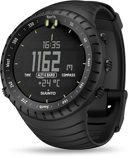 SUUNTO Core Sports Watch, Classic Outdoor Adventure Watch with Altimeter, Barometer & Compass, Dual-time Sunrise & Sunset Display, Temperature & Storm Alarm for Hiking, Mountain Use